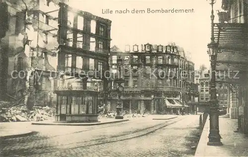 AK / Ansichtskarte Lille_59 nach dem Bombardement 