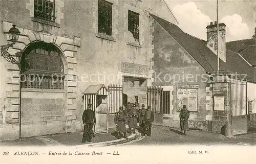 AK / Ansichtskarte Alencon_61 Entree de la Caserne Bonet 