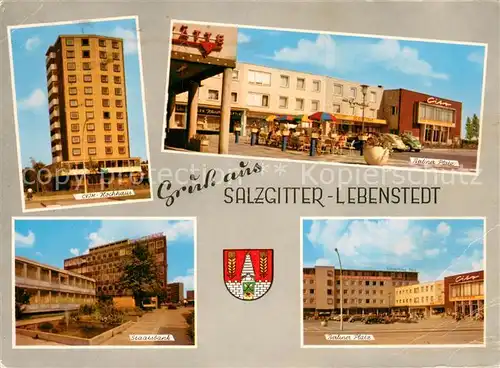 AK / Ansichtskarte Lebenstedt_Salzgitter CVJM Hochhaus Staatsbank Berliner Platz Lebenstedt_Salzgitter