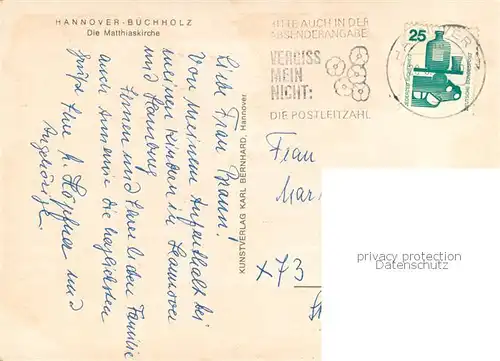AK / Ansichtskarte Buchholz_Hannover Die Matthiaskirche Buchholz Hannover