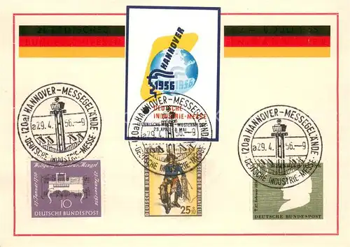 AK / Ansichtskarte Hannover Messe Stempel Briefmarken Hannover