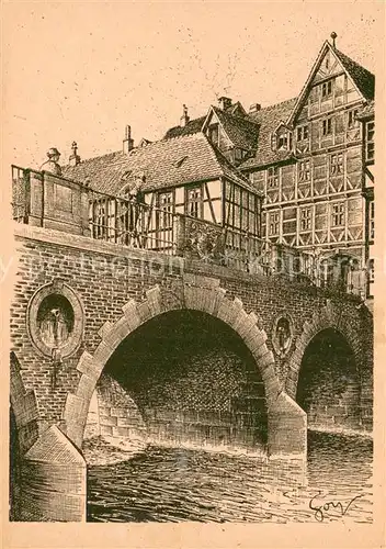 AK / Ansichtskarte Hannover Ehemalige London Schenke hinter der Marstallbruecke Hannover