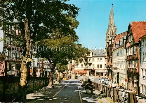 AK / Ansichtskarte Marburg_Lahn Steinweg Kirche Marburg_Lahn