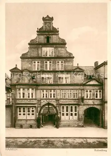 AK / Ansichtskarte Hameln_Weser Rattenkrug Hameln Weser