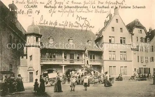 AK / Ansichtskarte Colmar_68 Kaufhaus mit Schwendibrunnen 