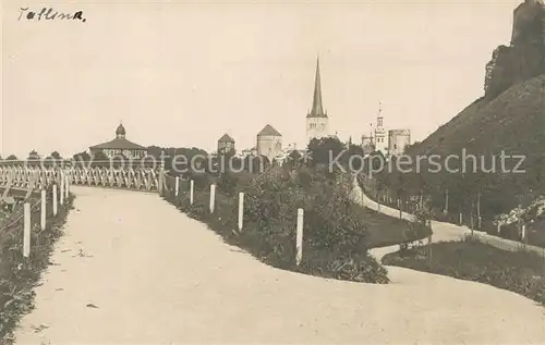 AK / Ansichtskarte Tallinn_Estonia Teilansicht mit Kirchen 