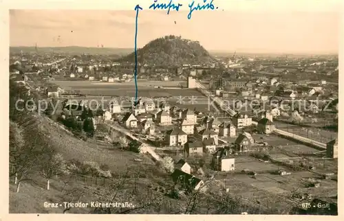 AK / Ansichtskarte Graz_Steiermark Panorama Theodor Koernerstrasse Graz_Steiermark