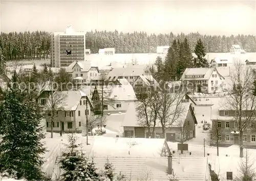 AK / Ansichtskarte Kniebis_Freudenstadt Teilansicht Kurort an der Schwarzwaldhochstrasse im Winter Kniebis_Freudenstadt