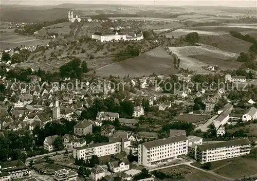 AK / Ansichtskarte Ellwangen_Jagst Krankenhaus Schloss Wallfahrtskirche Schoenenberg Ellwangen_Jagst