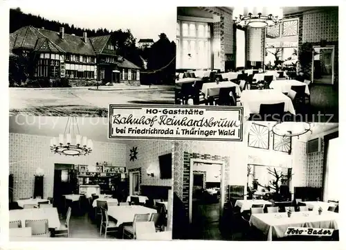 AK / Ansichtskarte Reinhardsbrunn HO Gaststaette Bahnhof Reinhardsbrunn