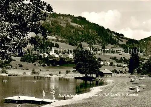 AK / Ansichtskarte St_Urban_Kaernten_AT Sommerfrische Badesee 