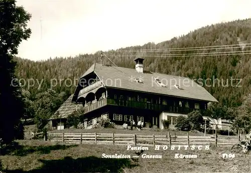 AK / Ansichtskarte Sonnleiten_Gnesau_Kaernten_AT Pension Hobitsch 