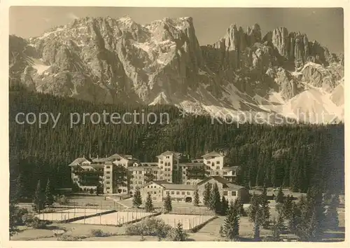AK / Ansichtskarte Carezza_Catinaccio_Trentino_IT Hotel Carezza con Latemar Dolomiti 