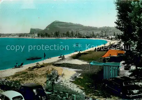 AK / Ansichtskarte Manerba_del_Garda_IT Campingplatz Strand 