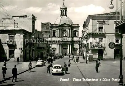 AK / Ansichtskarte Paterno Piazza Indipendenza e Chiesa Madre Paterno