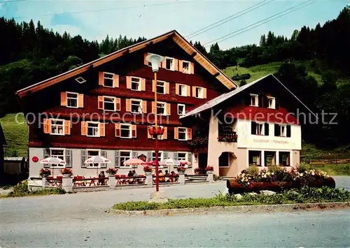 AK / Ansichtskarte Schoppernau_Vorarlberg Gasthof Hirschen Schoppernau Vorarlberg