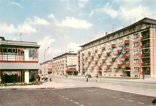 AK / Ansichtskarte Nitra_Slovakia Haeuserpartie an Hauptstrasse 