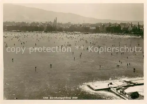 AK / Ansichtskarte Zuerich_ZH Zuerichseegefroerne Zuerich_ZH