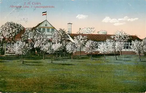 AK / Ansichtskarte Luehe_Gruenendeich J.H.Cohrs Faehrhaus Luehe 2. Landungsbruecke 