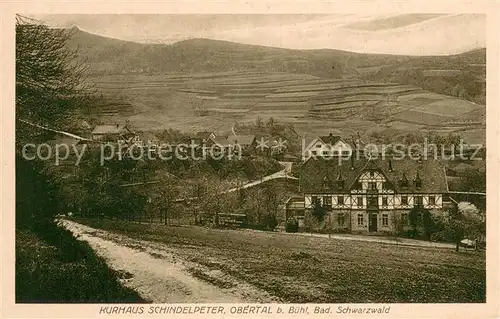 AK / Ansichtskarte Obertal_Buehlertal Kurhaus Schindelpeter  Obertal_Buehlertal