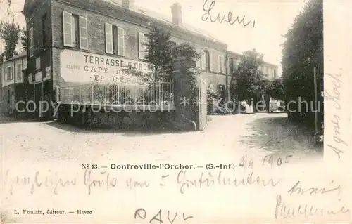 AK / Ansichtskarte Gonfreville l_Orcher_76 Terrasse dOrcher Cafe 
