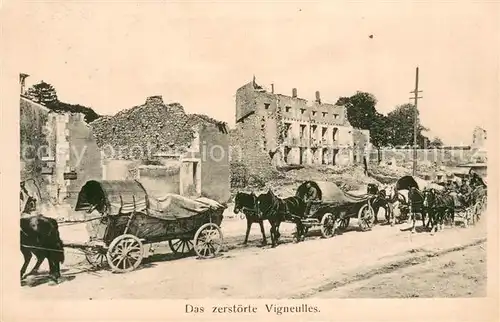 AK / Ansichtskarte Vigneulles__55 les Hattonchatel In WK 1 zerstoertes Dorf  