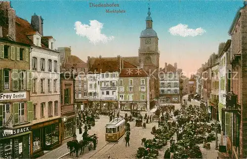 AK / Ansichtskarte Diedenhofen_Thionville_57 Marktplatz Feldpost 