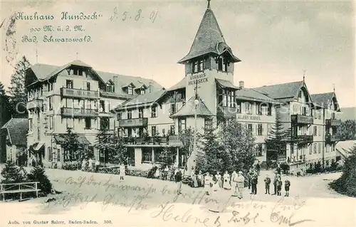 AK / Ansichtskarte Hundseck_Buehl Kurhaus Hundseck 