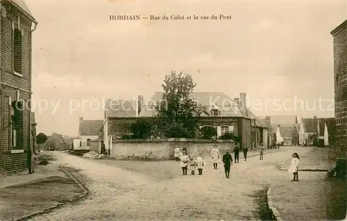 AK / Ansichtskarte Hordain_59 Rue du Culot et la rue du Pont 