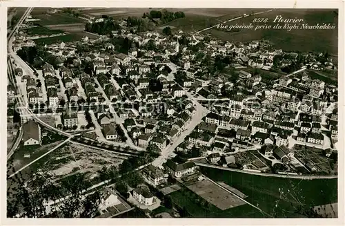 AK / Ansichtskarte Fleurier_NE Vue generale aerienne prise du Righi Neuchatelois 