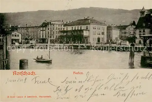 AK / Ansichtskarte Rorschach_Bodensee_SG Hafen 