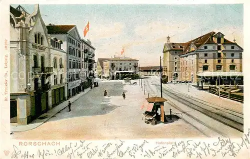 AK / Ansichtskarte Rorschach_Bodensee_SG Hafenplatz 