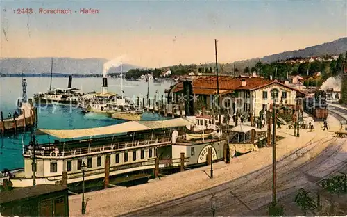 AK / Ansichtskarte Rorschach_Bodensee_SG Hafenpartie 