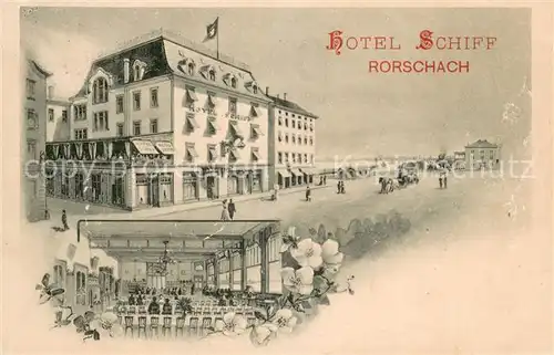 AK / Ansichtskarte Rorschach_Bodensee_SG Hotel Schiff 
