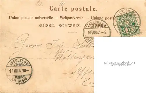 AK / Ansichtskarte Rorschach_Bodensee_SG Hafenplatz 