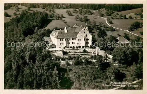 AK / Ansichtskarte Stettfurt Schloss Sonnenberg Fliegeraufnahme Stettfurt