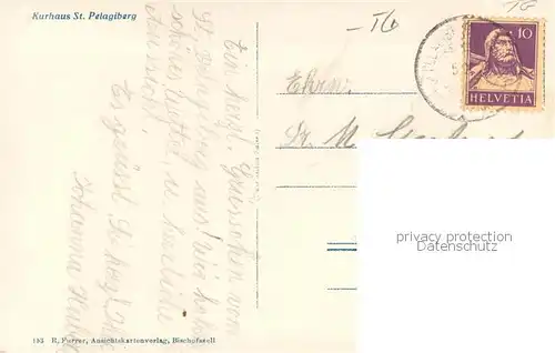 AK / Ansichtskarte St_Pelagiberg_TG Kurhaus 
