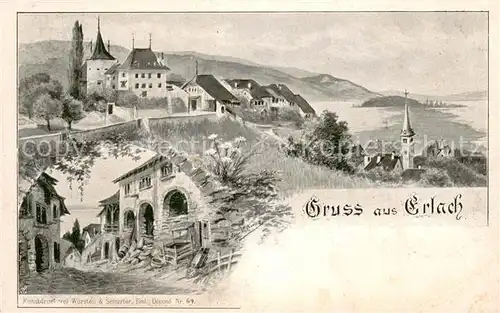 AK / Ansichtskarte Erlach_BE Panorama Erlach_BE