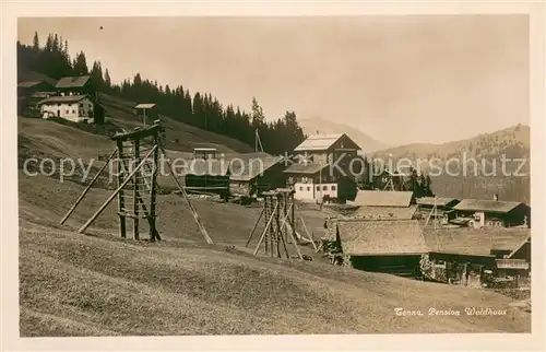 AK / Ansichtskarte Tenna_GR Pension Waldhaus Tenna_GR