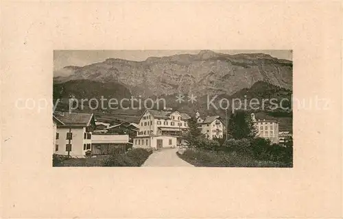 AK / Ansichtskarte Flims_GR Hotel und Pension mit Flimserstein Flims_GR