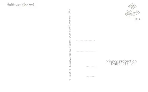 AK / Ansichtskarte Haltingen Ortspartien Haltingen