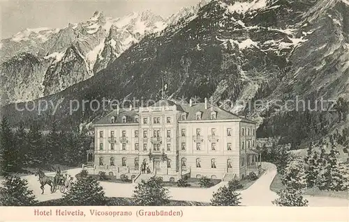 AK / Ansichtskarte Vicosoprano_GR Hotel Helvetia 