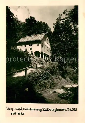 AK / Ansichtskarte Hildburghausen Berg Cafe Schulersberg Aussenansicht Hildburghausen