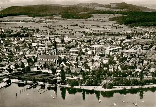 AK / Ansichtskarte Radolfzell_Bodensee Fliegeraufnahme Panorama Radolfzell Bodensee