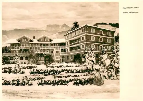 AK / Ansichtskarte Bad_Wiessee Kurheim Rex Winter Schnee Bad_Wiessee