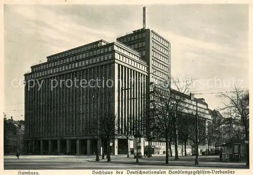 AK / Ansichtskarte Hamburg Hochhaus d. Deutschnationalen Handlungsgehilfen Verbandes Hamburg