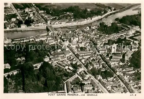 AK / Ansichtskarte Pont Sainte Maxence Fliegeraufnahme Pont Sainte Maxence