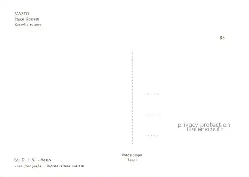 AK / Ansichtskarte Vasto_IT Piazza Rossetti 
