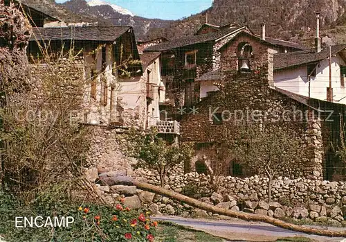 AK / Ansichtskarte Encamp_Andorra Reco tipic i Esglesia romanica de Sant Miquel 