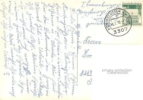 AK / Ansichtskarte Koenigslutter_Elm Markt Kaiserdom Marktstrasse Domeingang Marktstrasse Zollplatzanlagen Zollplatzmit Post Am Lutterteich Koenigslutter Elm